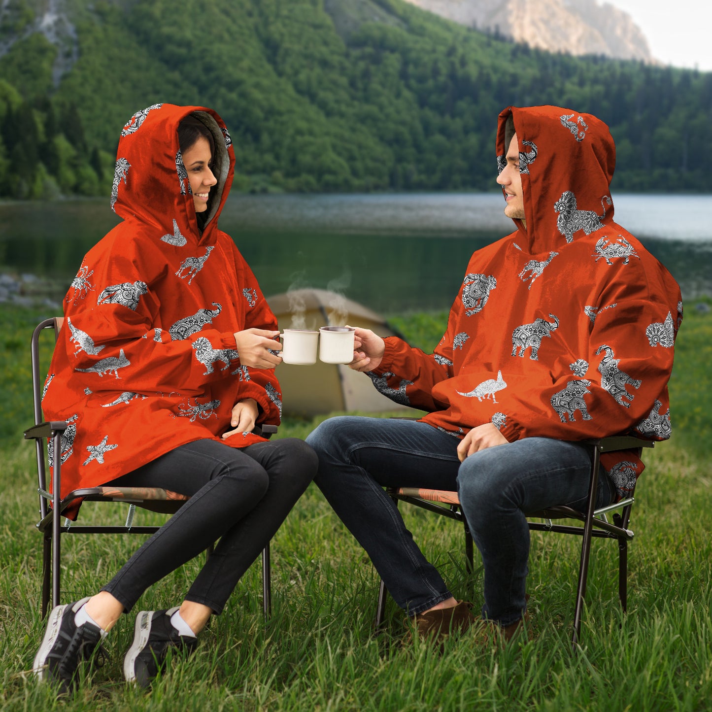 Animal Mandala Red Snugger