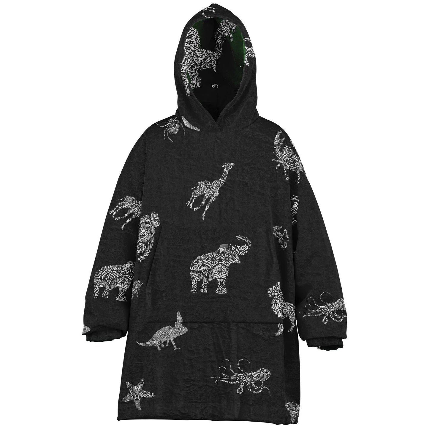 Kid's Animal Mandala Reversible Snugger