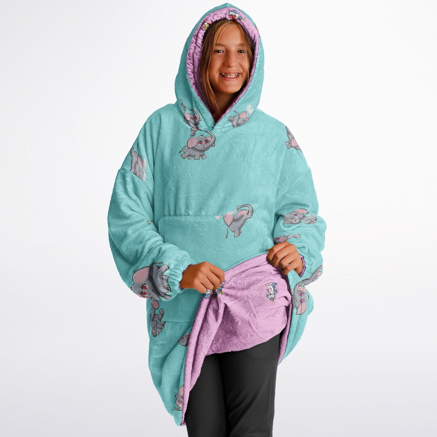 Kid's Unicorn/Elephant Reversible Snugger