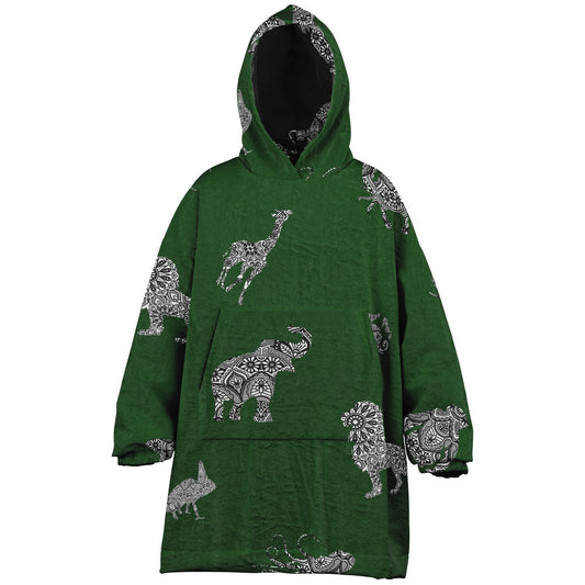 Kid's Animal Mandala Reversible Snugger