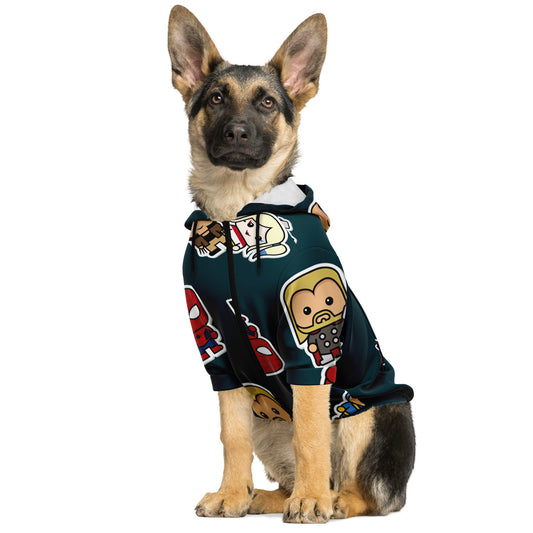 Superhero Dog Zip-Up Hoodie