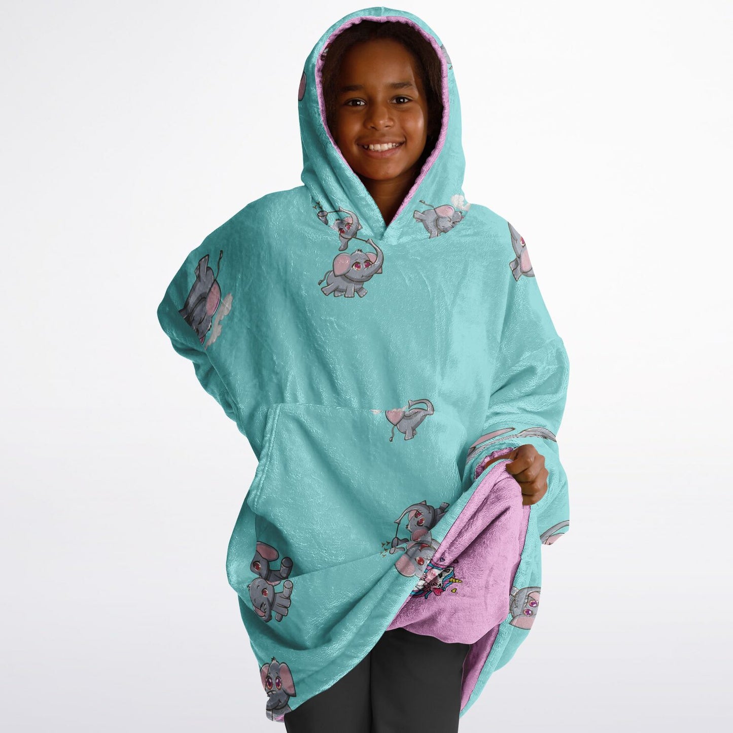 Kid's Unicorn/Elephant Reversible Snugger