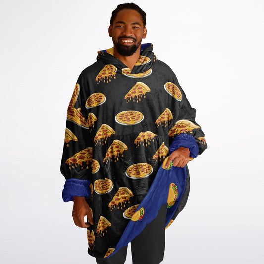 Tacos and Pizzas Reversible Snugger