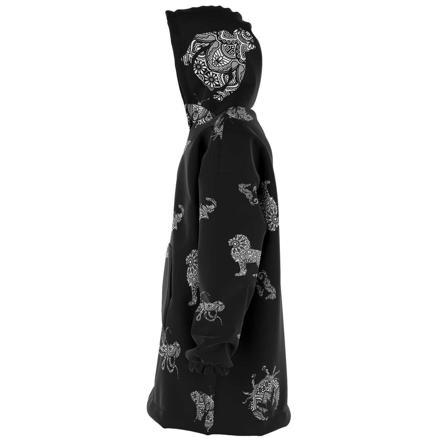 Animal Mandala Black Snugger