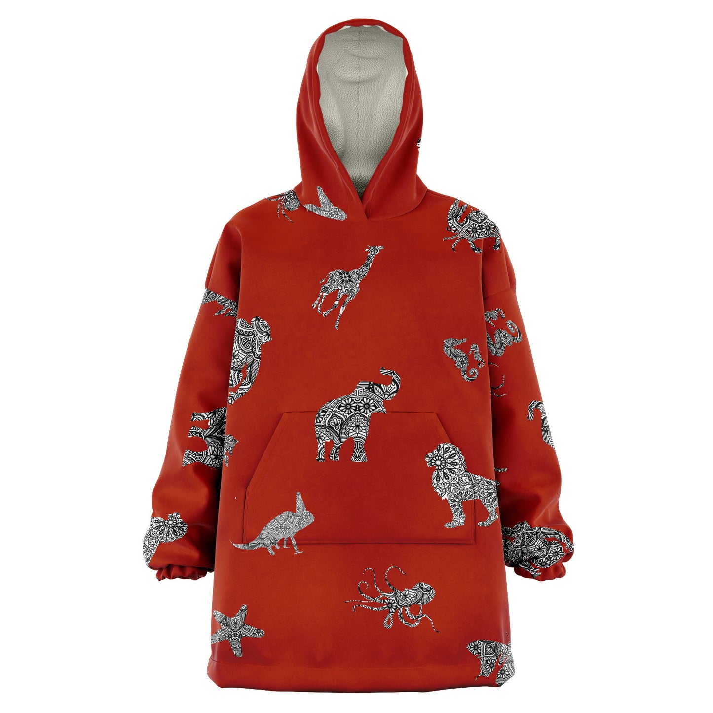 Animal Mandala Red Snugger