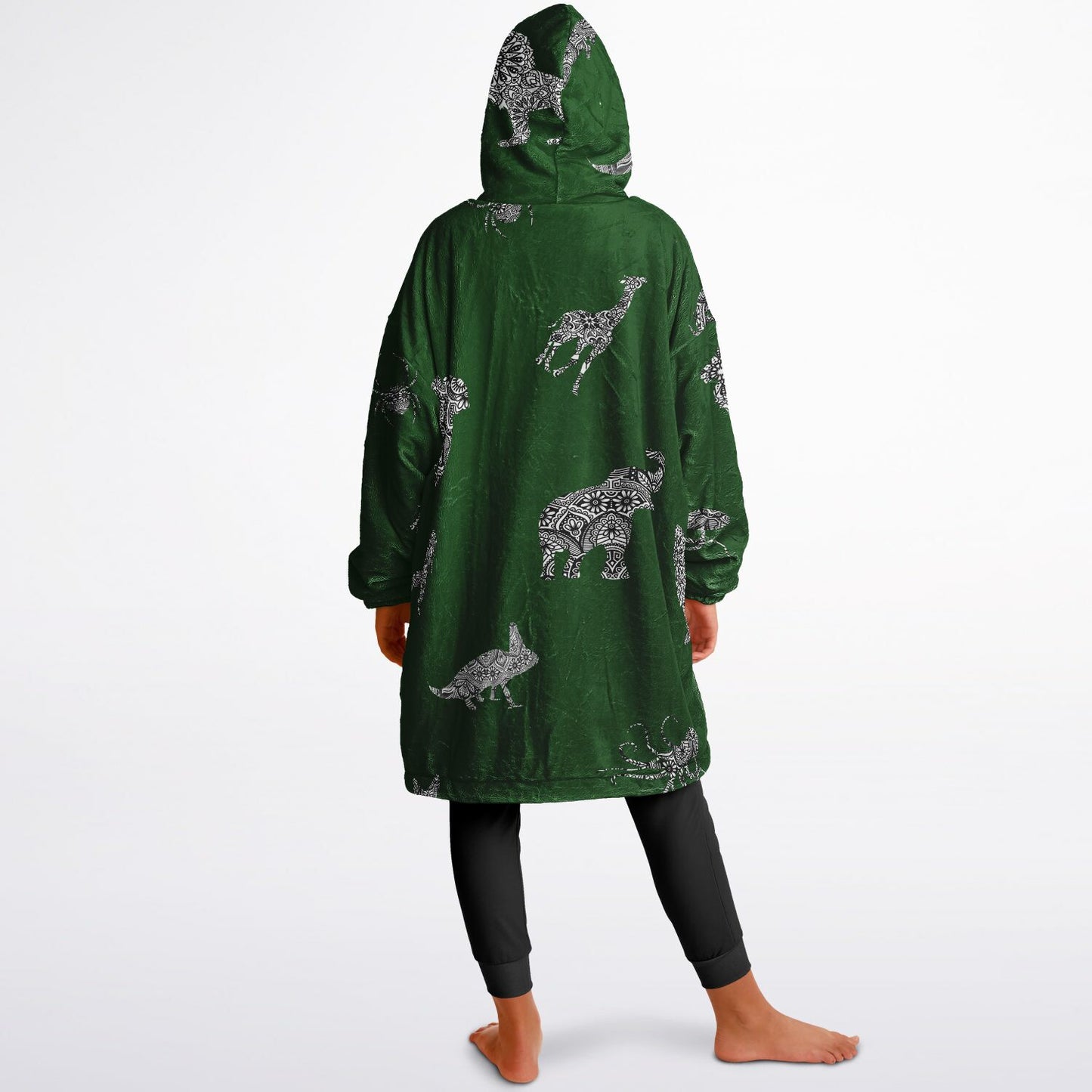 Kid's Animal Mandala Reversible Snugger