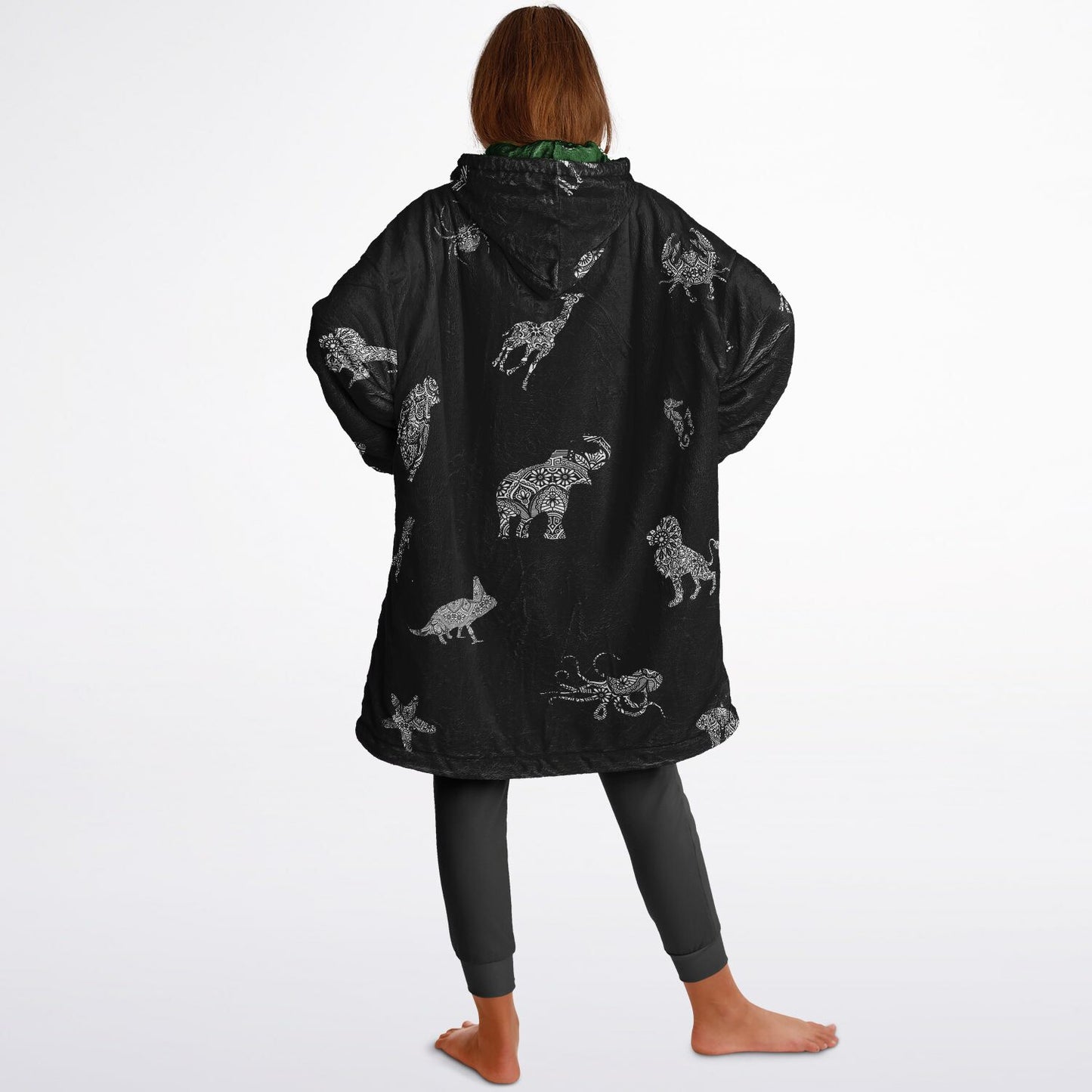 Kid's Animal Mandala Reversible Snugger