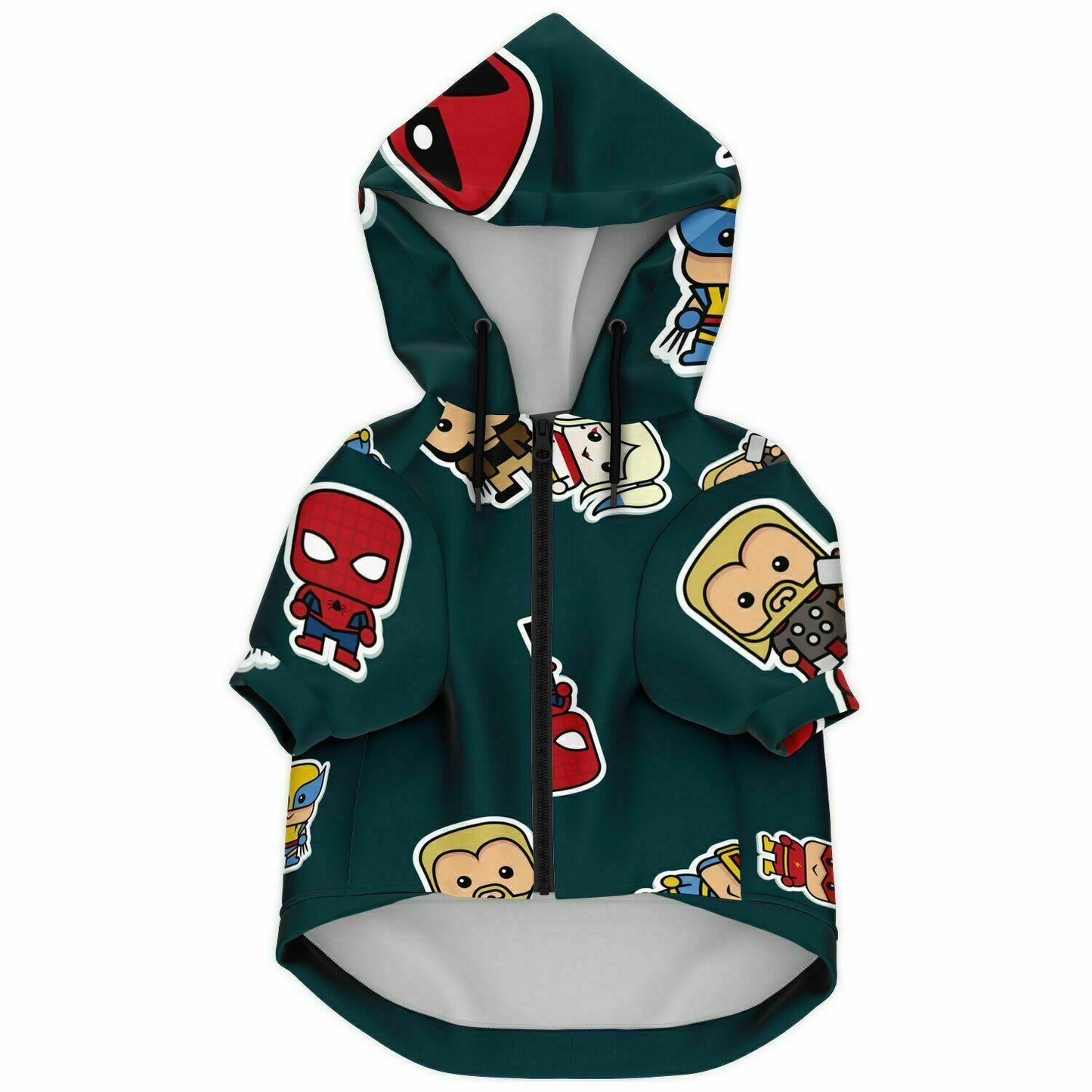 Superhero Dog Zip-Up Hoodie
