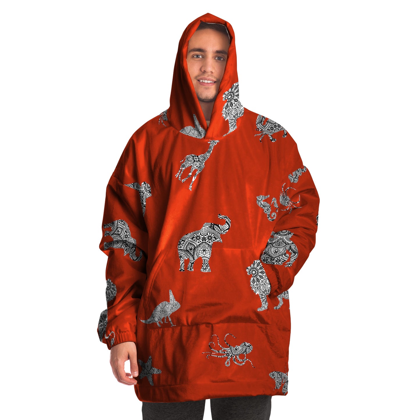 Animal Mandala Red Snugger