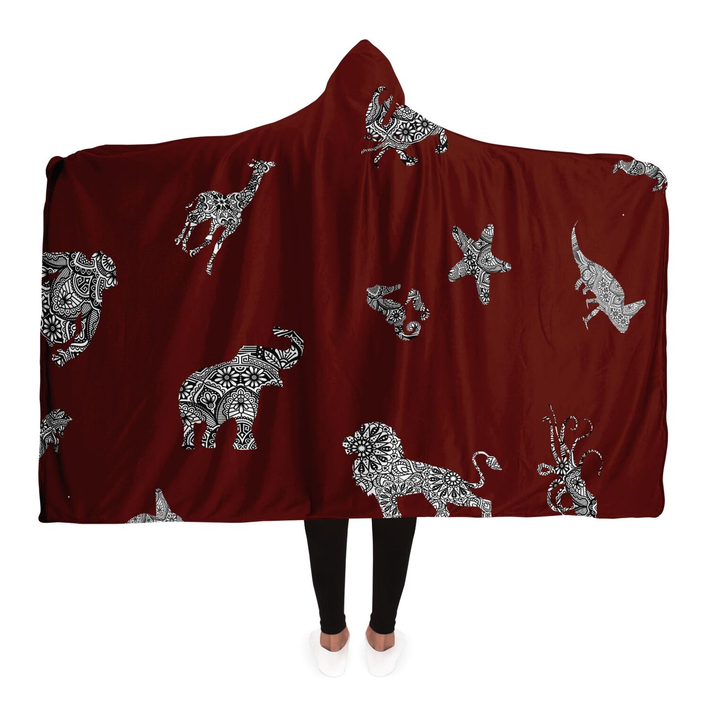 Animal Mandala Snugger Blanket