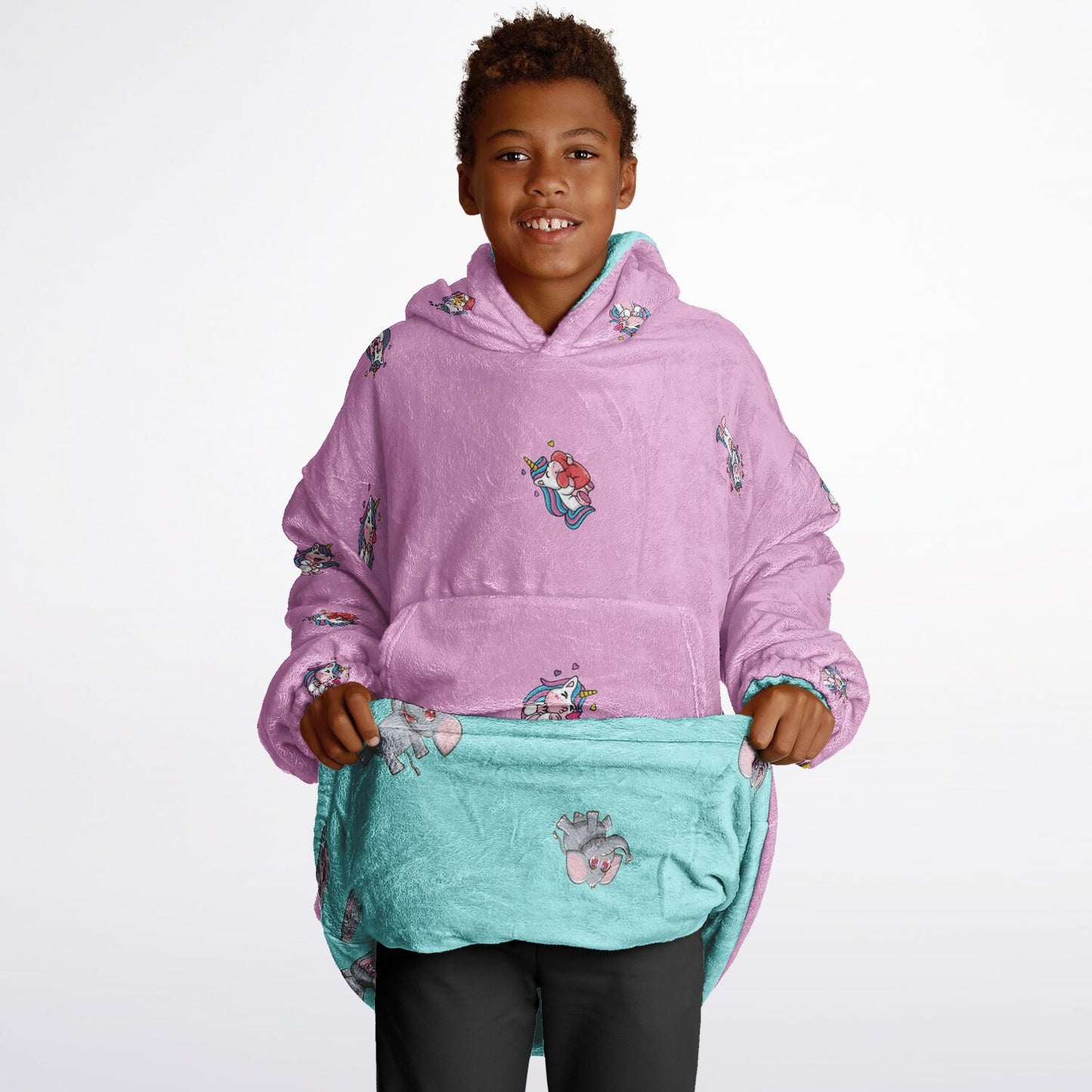 Kid's Unicorn/Elephant Reversible Snugger