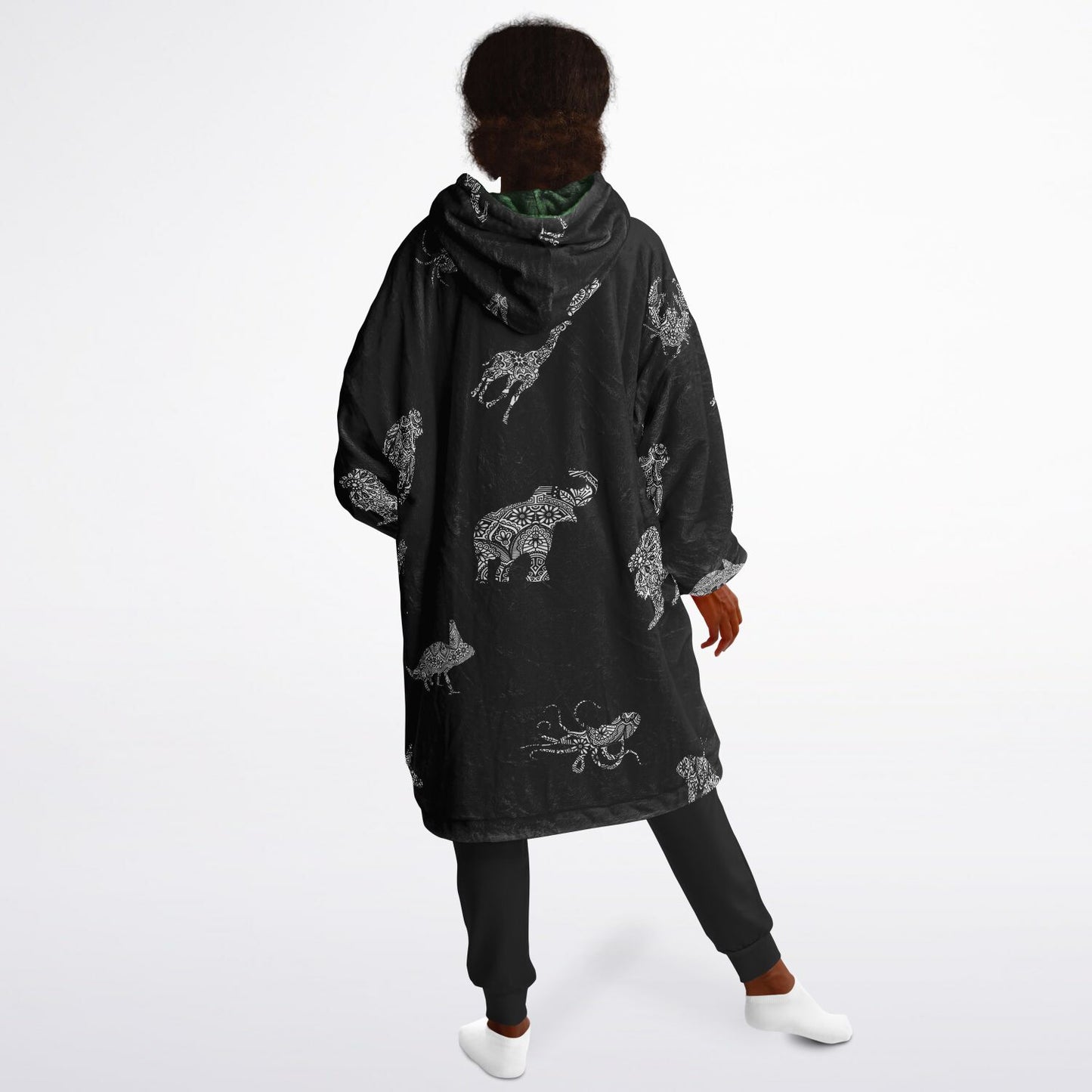 Kid's Animal Mandala Reversible Snugger