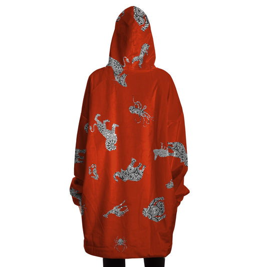 Animal Mandala Red Snugger