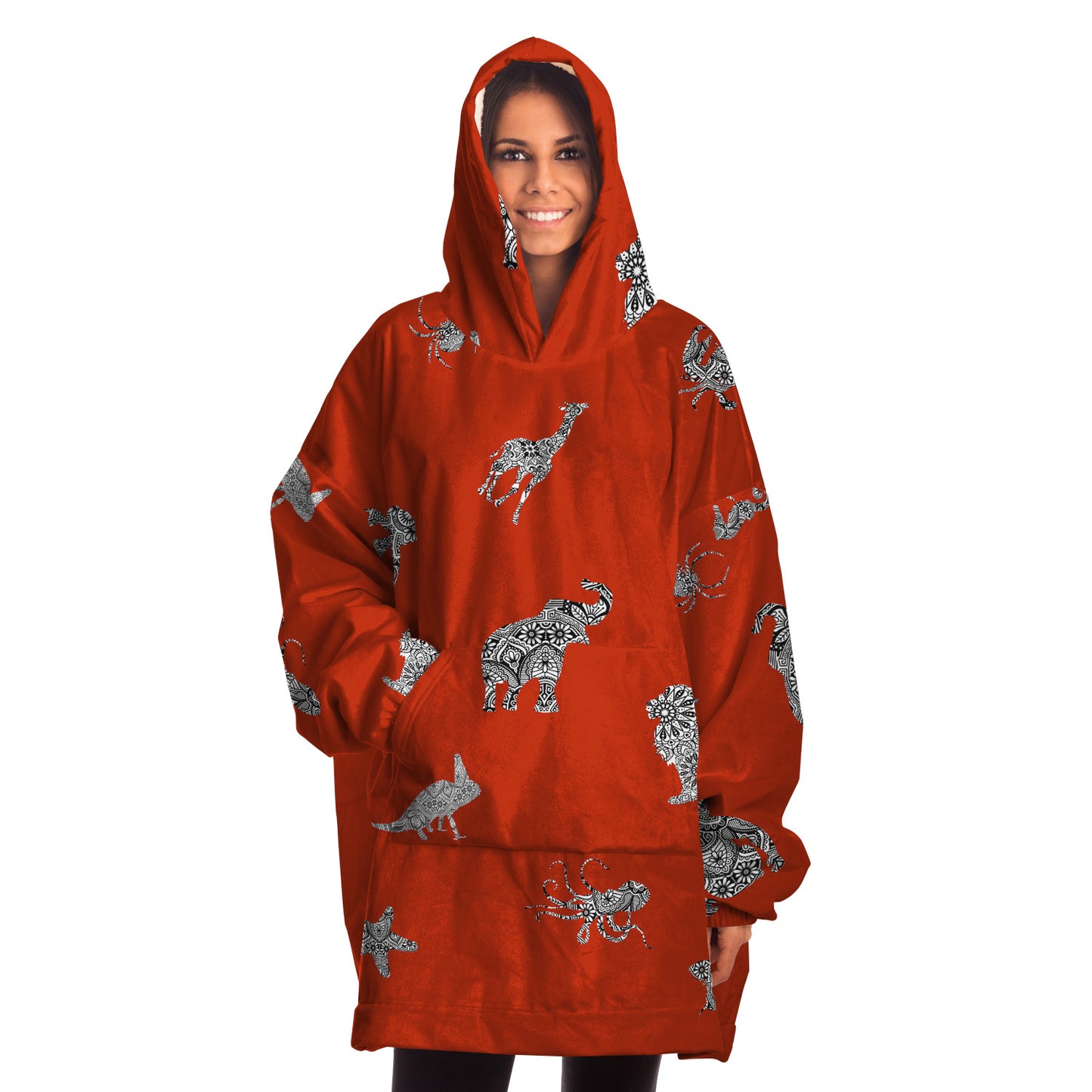 Animal Mandala Red Snugger