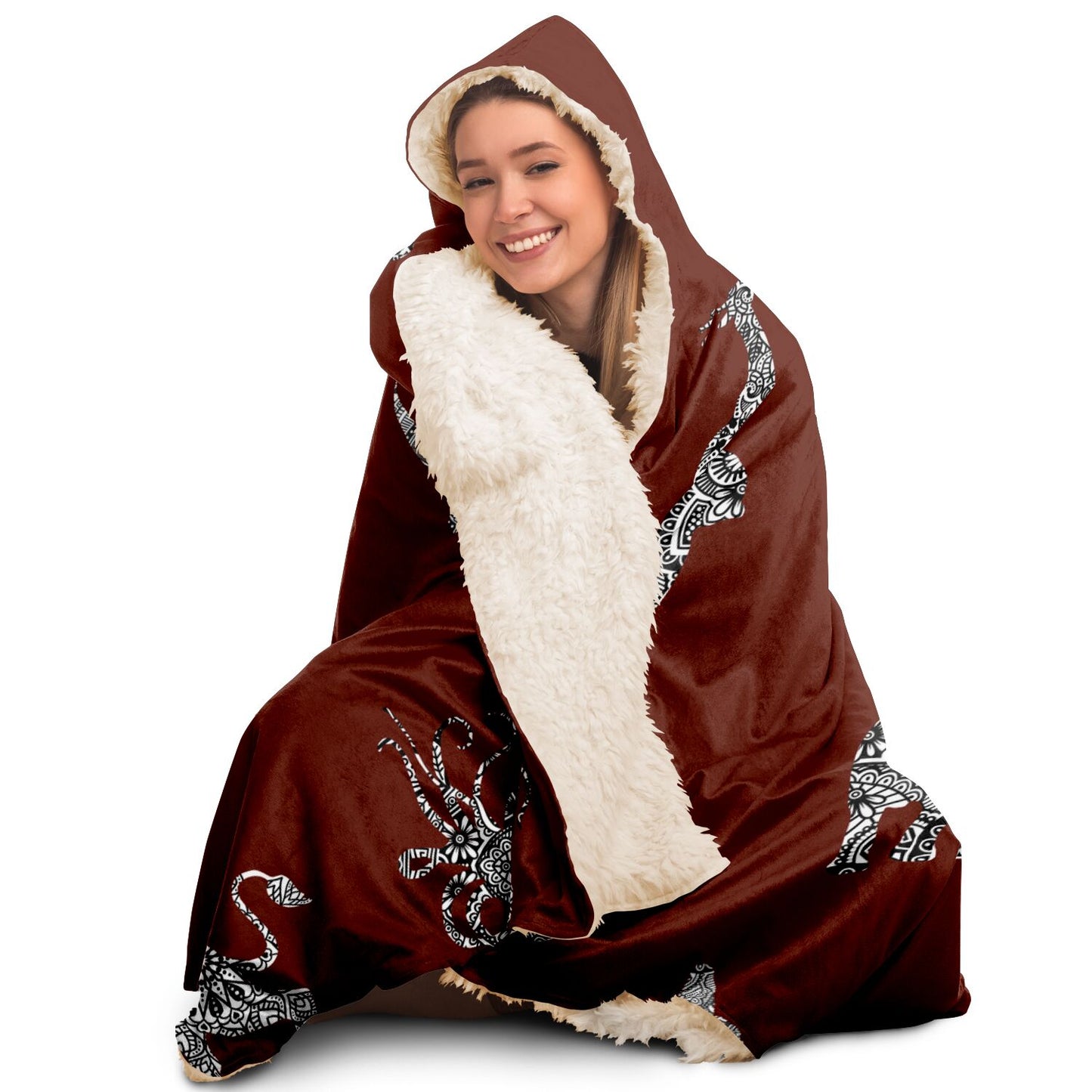 Animal Mandala Snugger Blanket