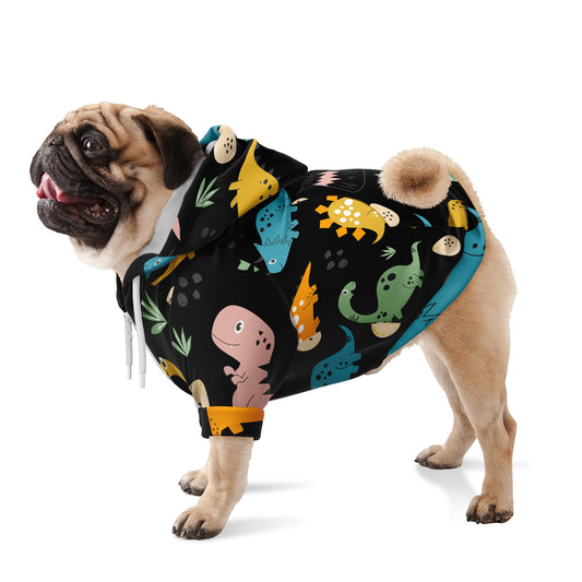 Dinosaur Dog Zip-Up Hoodie