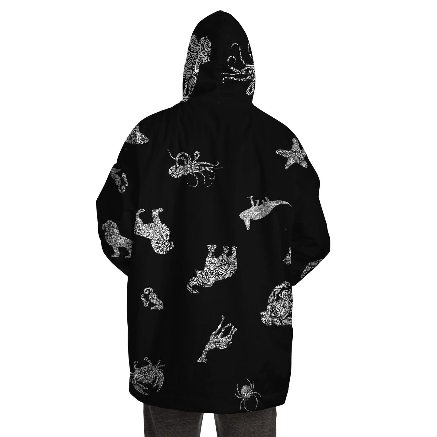 Animal Mandala Black Snugger